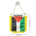 1Pcs Palestine Small Hanging Flag Double Sided Tassel With Sucking Disc Car Windows Decoration Hanging Flag Mini Pennant