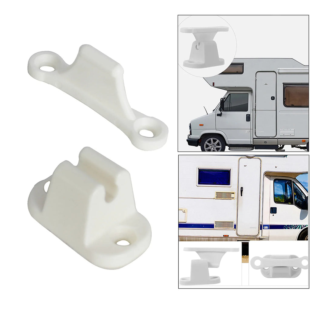 1 Pc Caravan Or Motorhome White Plastic Main Door Catch Retainer Holder CDR7 Car Door Retainer Kit T Shape Door Stop Latch