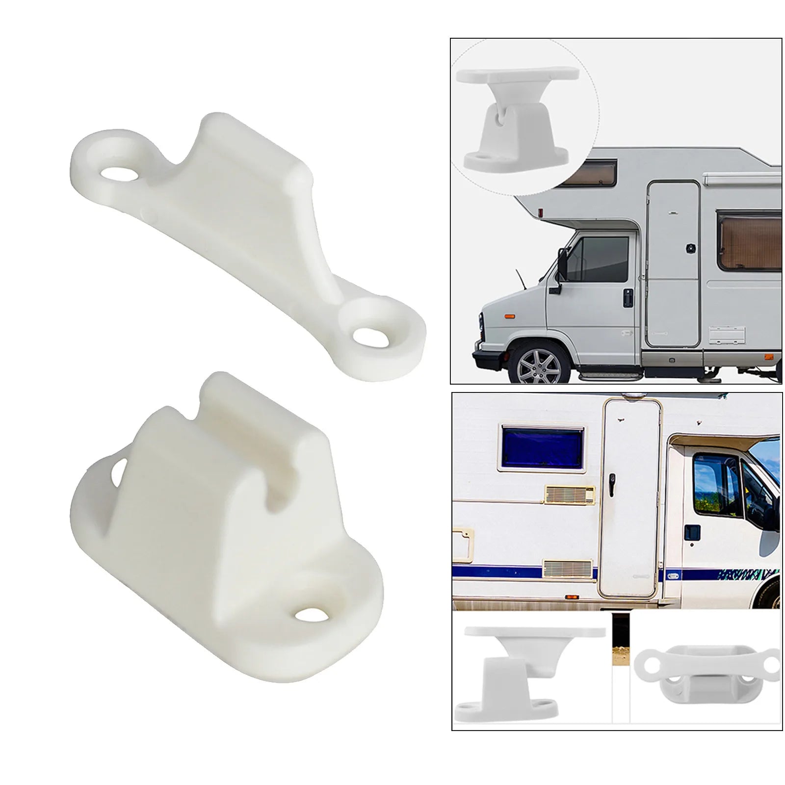 1 Pc Caravan Or Motorhome White Plastic Main Door Catch Retainer Holder CDR7 Car Door Retainer Kit T Shape Door Stop Latch