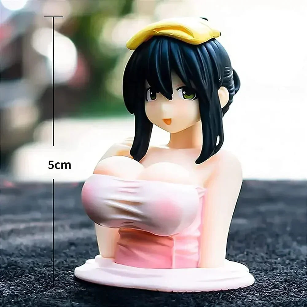 Interior Car Dashboard Decorations Widget Sexy Anime Chest Shaking Ornament for Girls Boys Home Decor Gifts Amagi