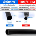 5Meter 4:1 Heat Shrink Tube with Glue Thermoretractile Heat Shrinkable Tubing Dual Wall Heat Shrink Tubing 4 6 8 12 16 20 24 32