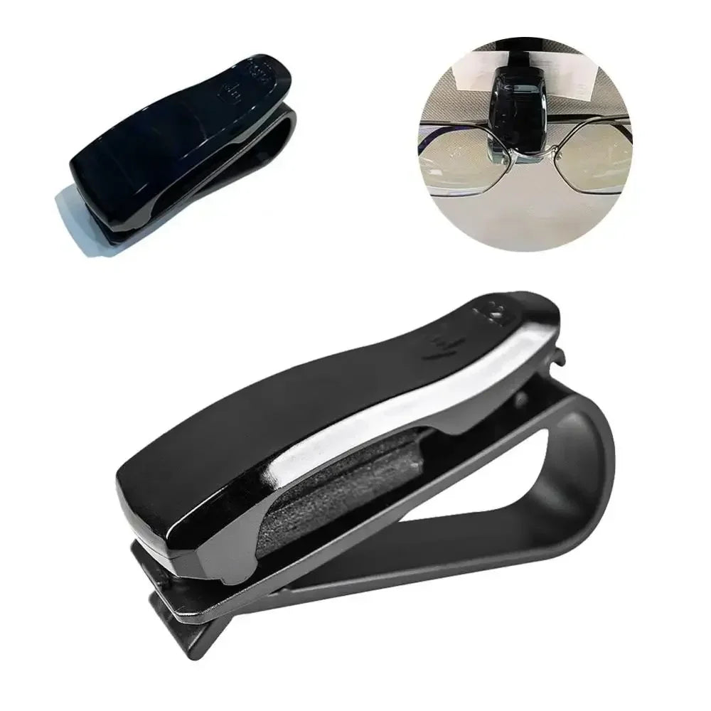 2PC Universal Car Sun Visor Glasses Box Sunglasses Clip Card Ticket Holder Fastener Pen Case Eyeglasses Clips Accessories Amagi