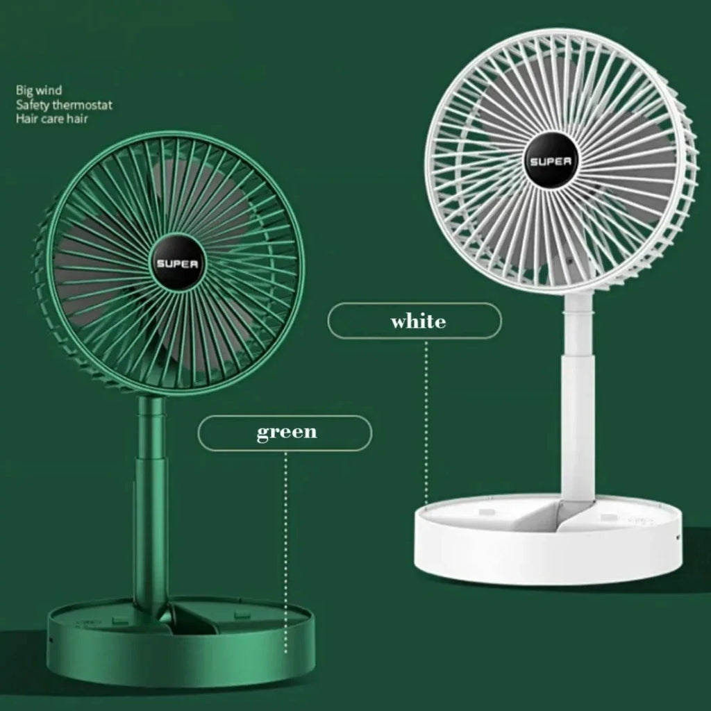 Desktop Fan Charging Model, Long Endurance USB Foldable Mini Retractable Fan, Dormitory Portable Desktop Electric Fan Amagi