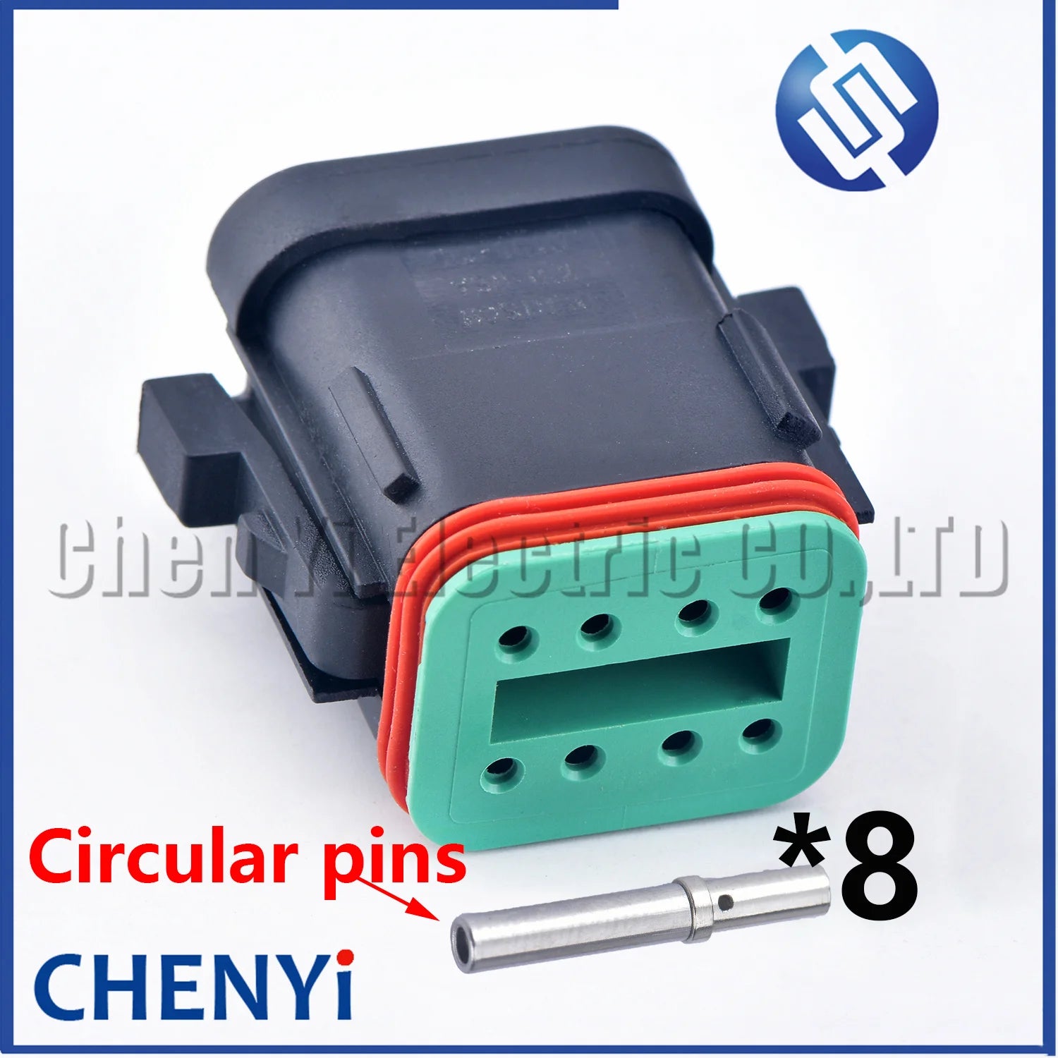 8 Pin Black DT series Connector Waterproof Wire harness plug Socket DT06-8S DT04-8P DT06-8S-E005 DT04-8P-E005 For Deutsch