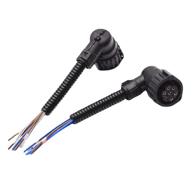 7 Pin Car Plug Socket For Scania For Volvo Truck  7-Hole J6 Socket For Mercedes-benz Actros For IVECO Tail Light Connector Wire
