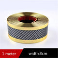 Car Stickers Anti Scratch Door Sill Protector Rubber Strip Carbon Fiber Threshold Protection Bumper Film Styling  Accessories