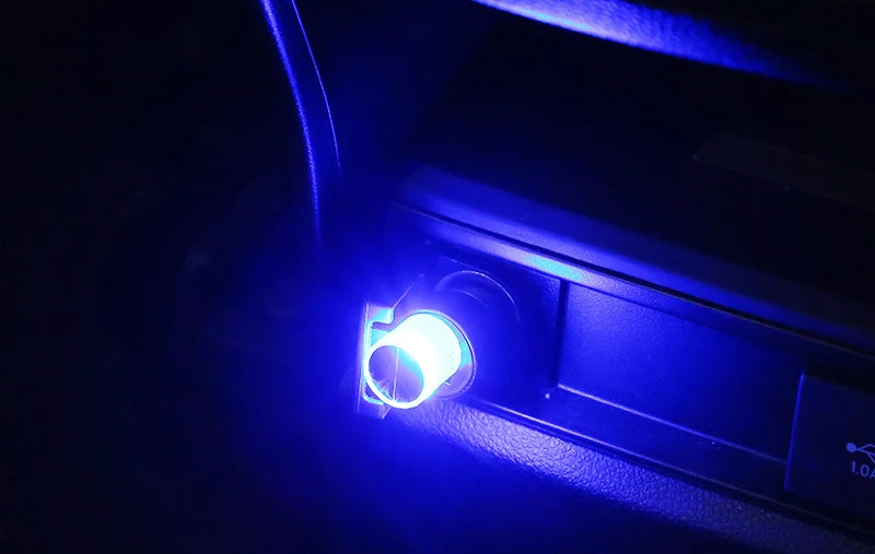 Car USB Ambient Light Mini LED Decorative Atmosphere Lamps for Auto Interior Environment Light Computer Portable Light Plug Play