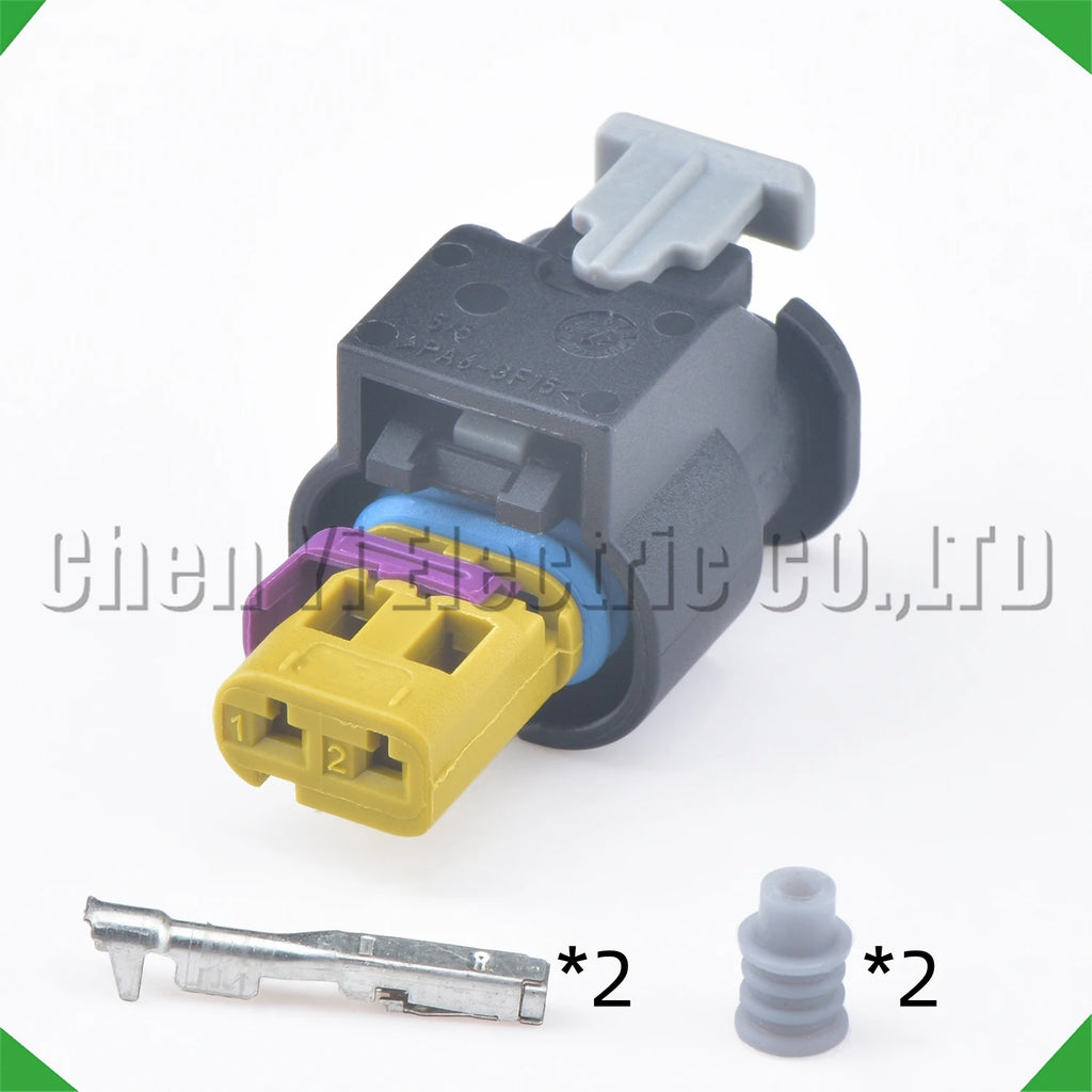 2 Pin Automobile waterproof connector vvt solenoid Ignition coil plug 4F0973702A 4F0973...