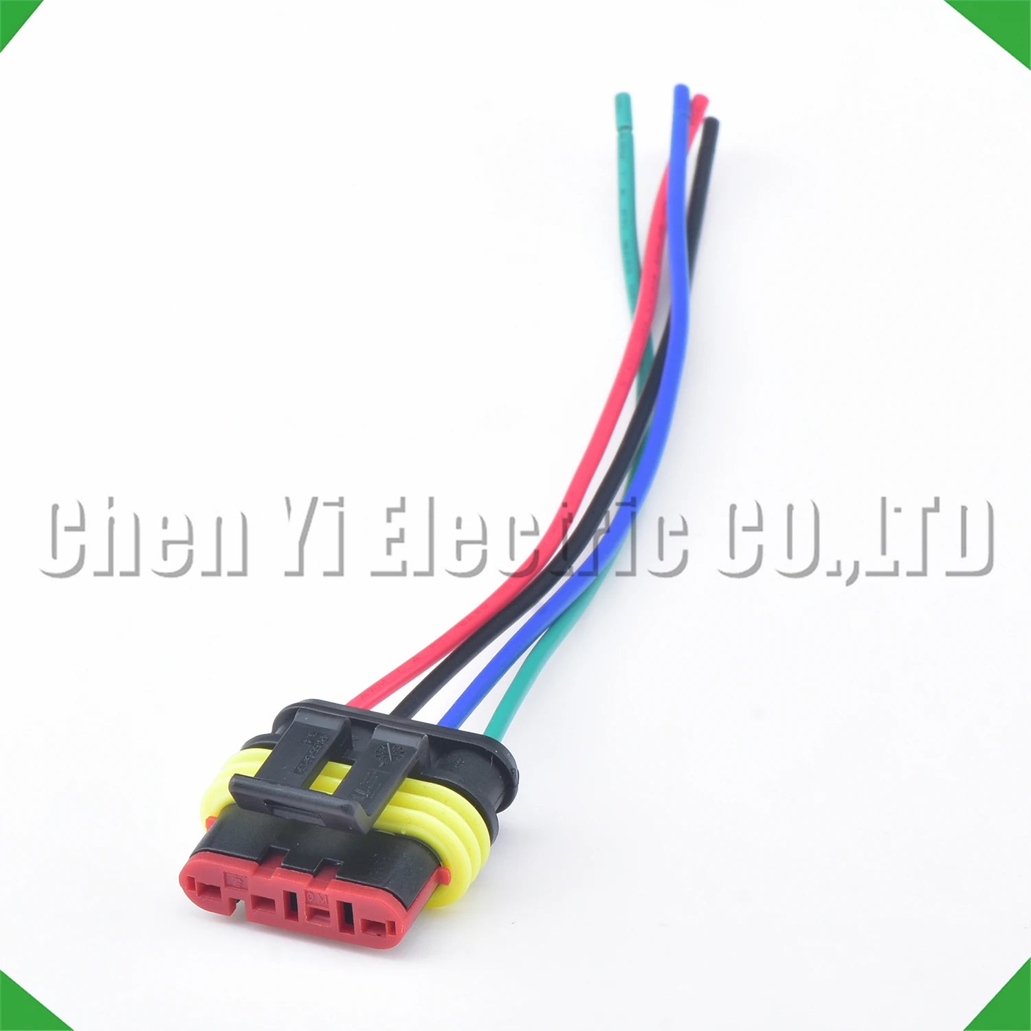 4-Pin Wire Harness female Automotive waterproof connector Black steam harness