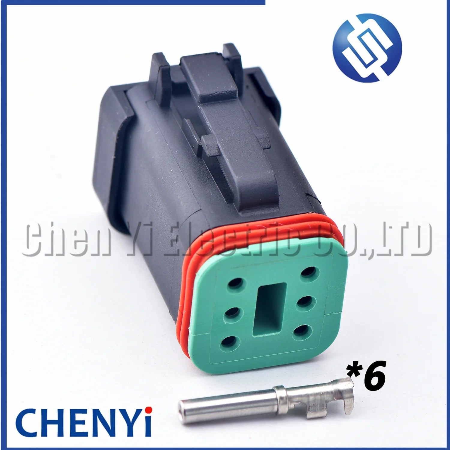 6 Pin Black DT series Connector Waterproof Plug Socket DT06-6S DT04-6P DT06-6S-E005 DT04-6P-E005 For Engineering Vehicle Deutsch