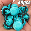 Green Nylon Retaining Clip for Toyota Bumper Door Buckle Car Interior Accessories Auto Vehicle Retainer Fastener Rivet 40/20pcs