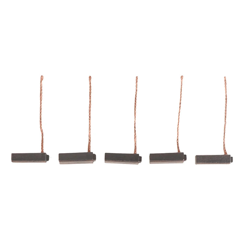 High Quality 10Pcs 5*7*19mm Copper Electric Generator Carbon Brushes Car Alternator Power Tools Car Regulator Low Copper