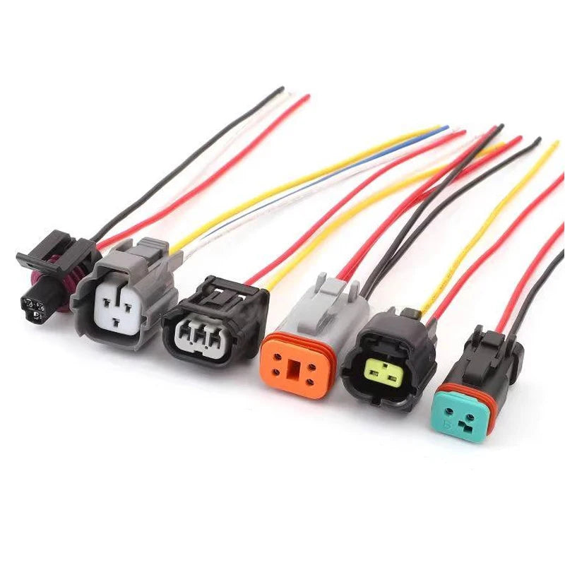 Wiring harness plug connectors suitable for the solenoid valve pressure sensors of Sany Excavator SY135 205 215 305