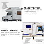 1 Pc Caravan Or Motorhome White Plastic Main Door Catch Retainer Holder CDR7 Car Door Retainer Kit T Shape Door Stop Latch