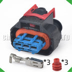 3 Pin Automotive Connectors rail pressure sensor Wire harness Plug 1928405523 1928405718