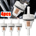 1/4pcs Motorcycle Fuel Filter Universal Gas Inline Fuel Filter Engine Inline Gasoline Filters Scooter Filter Tool for Kawasaki