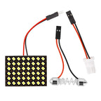 T10 5050 3030 LED Interior Panel Car White Light Reading Lamp Universal Car Trunk Roof Dome Bulb 48 24 12 SMD Lights 12V