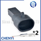 2 Pin Auto waterproof connector Engine Coolant Temperature Sensor plug 12162195 12162193 15326388 For GM Buick Chevrolet CUMMINS