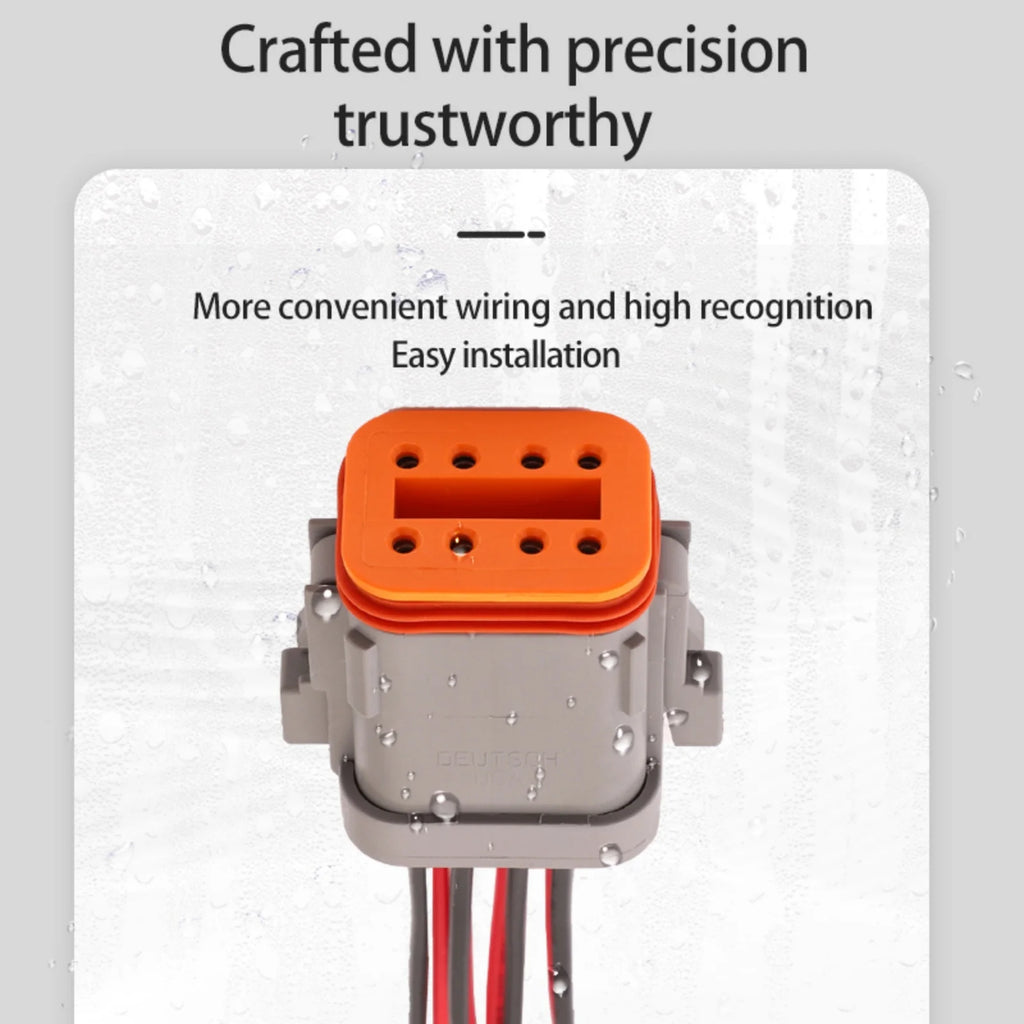 8-PIN Waterproof Electrical 1.6mm Male Female Connector For Car Motor With Wires DT04-08PA-C017 DT06-08SA-C017