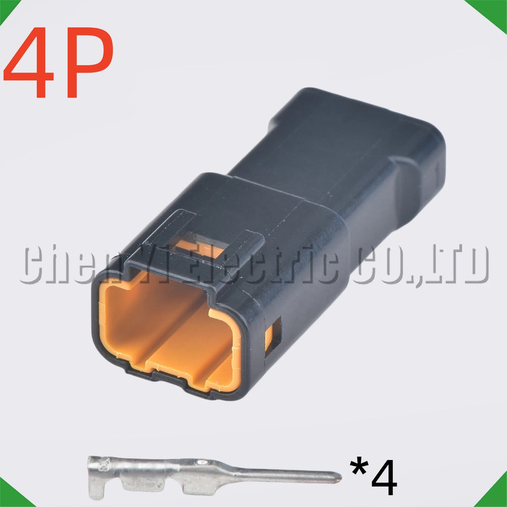 4 Pin Auto Waterproof Electronic Connector Wire Harness Butt Plug For 04R-JWPF-VSLE-S 0...