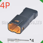 4 Pin Auto Waterproof Electronic Connector Wire Harness Butt Plug For 04R-JWPF-VSLE-S 0...