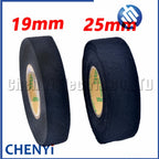 15M*25mm 15M*19mm Dustproof Heat-resistant Wiring Harness Tape Looms Wiring Harness Cloth Fabric Tapes Adhesive Cable Protection