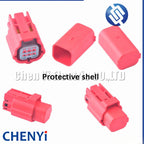1 Set 6 Pin Car OBD Diagnostic Plug Auto Universal Socket Automotive Connector female protection cover 6189-7963 MWTPB-06-1A-R