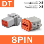 Deutsch DT/DTM/DTP/DTF Series Waterproof Connector 2-12Pin | Flange Mount for Automotive & Industrial Wiring Harness