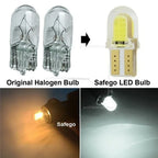 5/40PCS Light Bulbs LED W5W T10 COB 4SMD Led Parking Bulb Auto Wedge Clearance Lamp Canbus Silica Bright White License Amagi