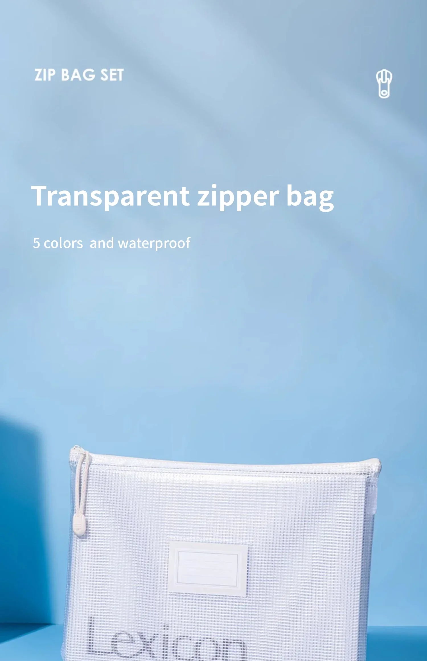 5/10/20pcs Mesh Zipper Bag Jigsaw Bag Zipper Bag for Organizing Classroom Organization Plastic Zipper Bag A4 Size Board Gam Amag