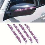 Bling Rhinestone Car Door Handle Scratch Protectors Suitable For All Cars Vehicles SUVs Side Mirrors Car Door Edge Guards Amagi