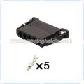 5-Pin Connector Unsealed 2.8mm Female Connector Automotive Wire Harness Sensor Cable Plug for VW Audi 6N0972705 191972715