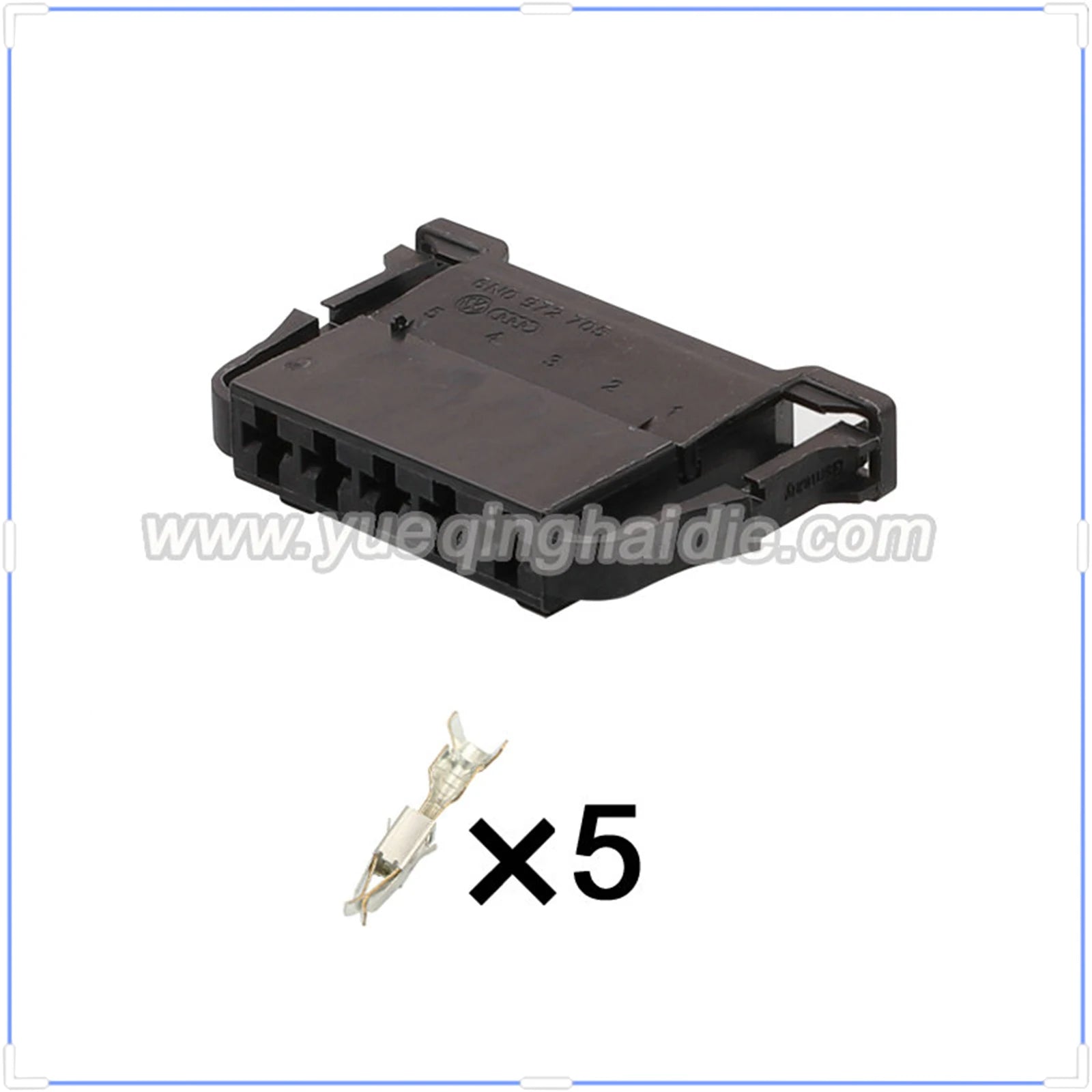 5-Pin Connector Unsealed 2.8mm Female Connector Automotive Wire Harness Sensor Cable Plug for VW Audi 6N0972705 191972715