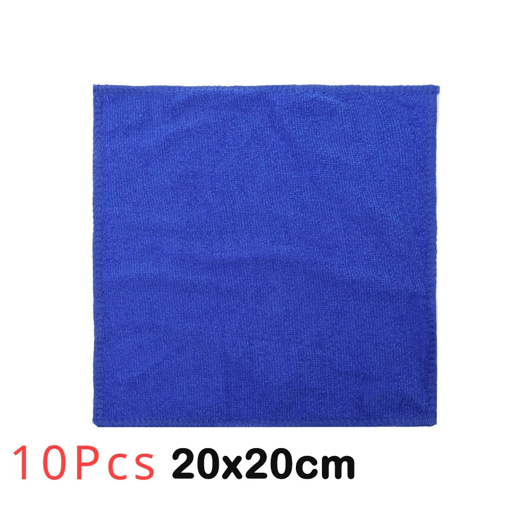20/1pcs Car Wash Microfiber Towels Soft Drying Cloth Hemming Washing Towel Universal Automatic Motorcycle Vehicle Cleaning Tools
