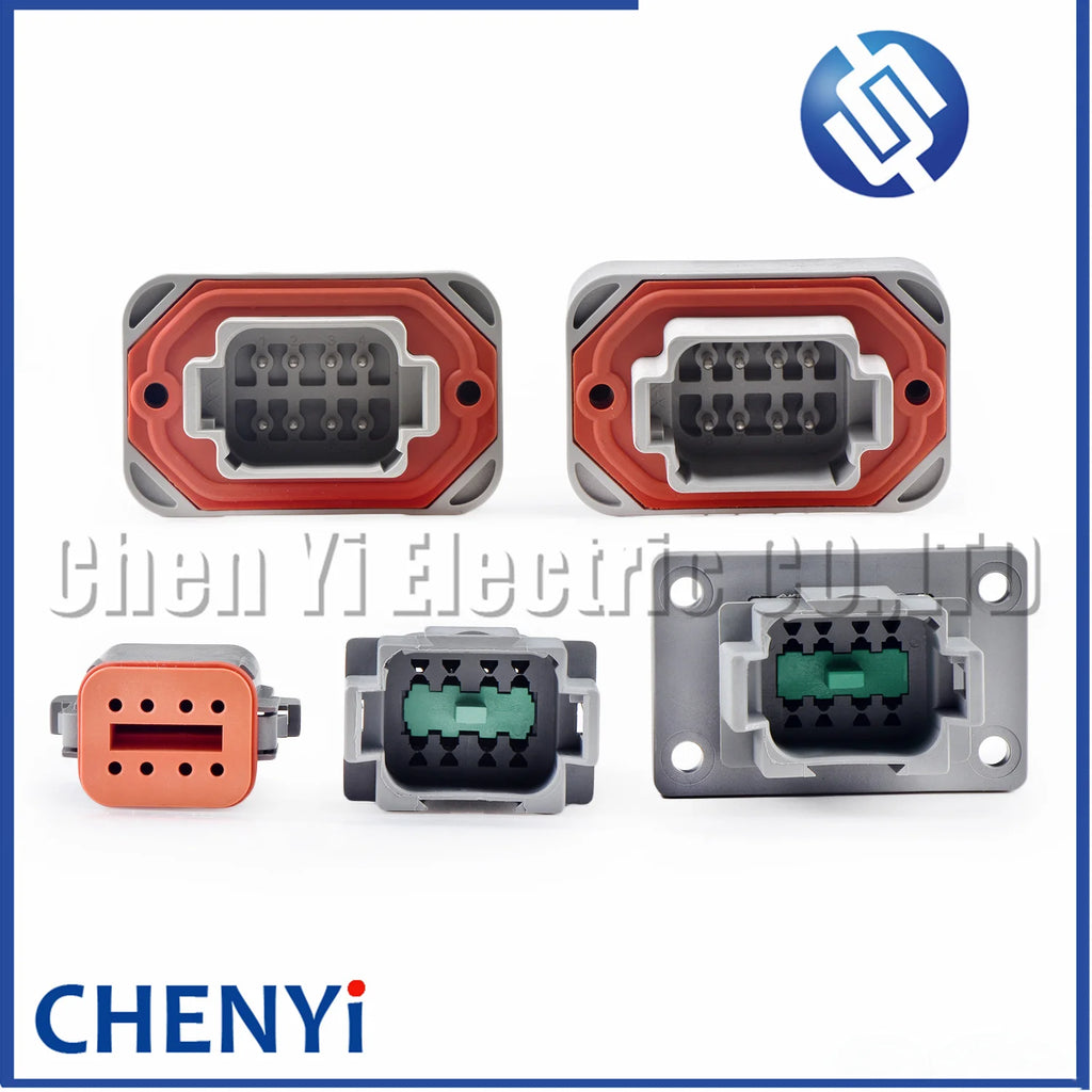 8 Pin Auto Waterproof Connector Wire harness plug PCB socket DT06-8S DT04-8P DT04-8P-L012 DT15-8P DT13-8P For Deutsch DT series