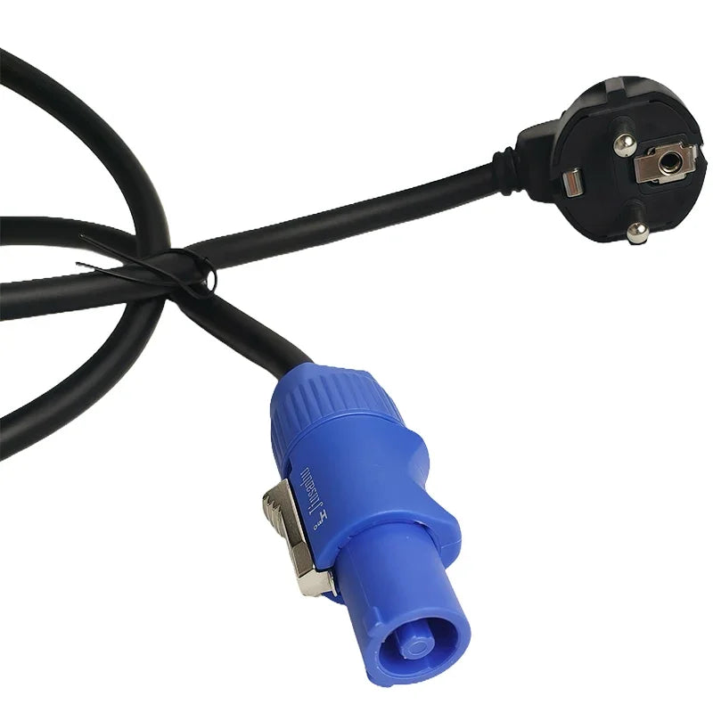EU Schuko To 3PIN Electrical Extension Cord (3×1.5mm²) – Perfect for Audio Equipment, Stage Lights & LED Beam Lights