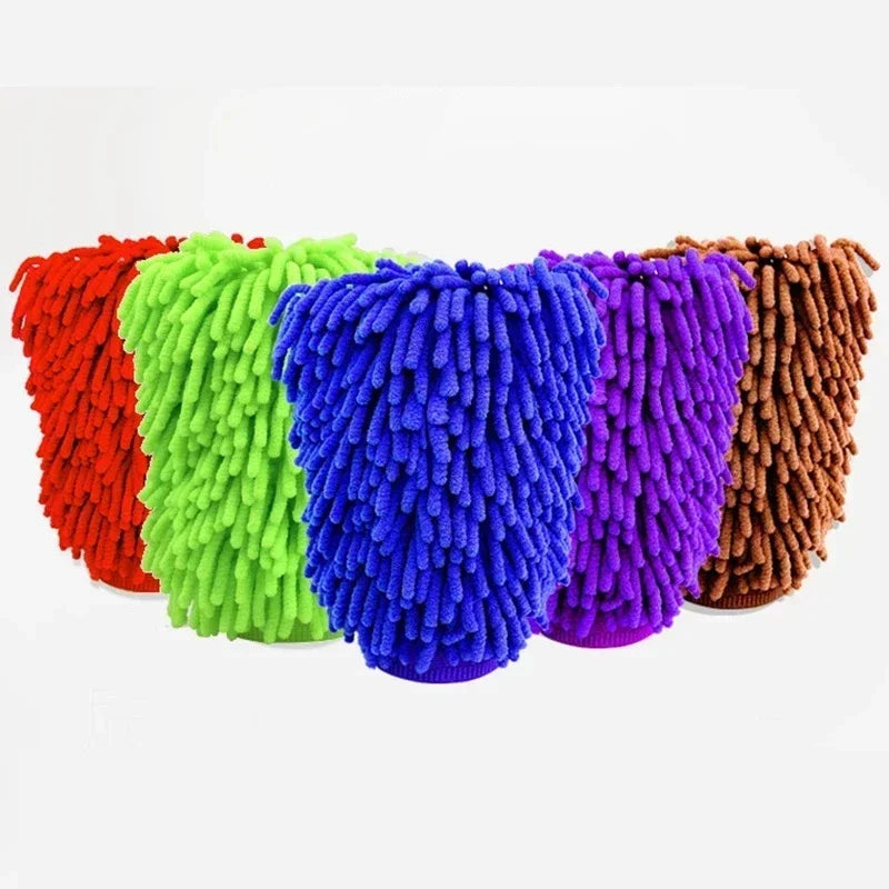 Ultra-Soft Microfiber Car Wash Gloves 20/1Pack - Double-Sided Coral Fleece Cleaning Mitts For Auto Detailing Maintenance Tools