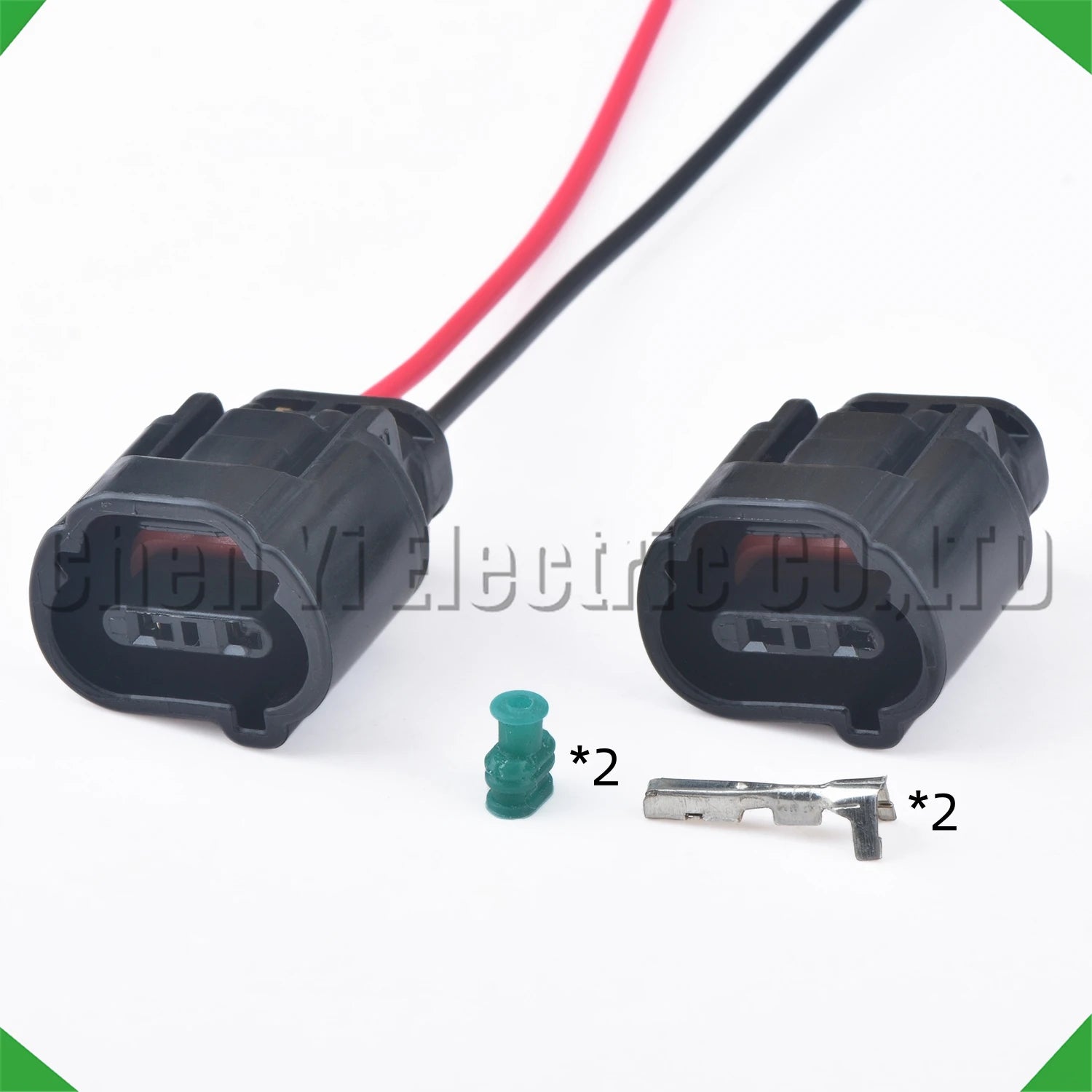 2 Pin automobile waterproof reversing radar probe sensor connector Wire harness plug 7283-8721-30