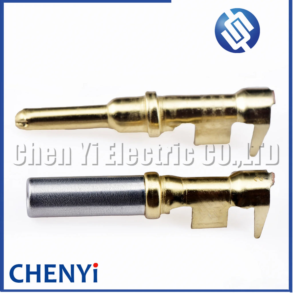 20 Pcs Deutsch DTP 2.3mm Series Pin Contact 1062-12-0144 1060-12-0144 brass Gold plating 14-12 AWG Wire Size Crimp Terminals