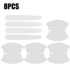 Car Door Bowl Handle clear Protective 8/4Pcs Stickers Universal Invisible transparent car Anti-collision Protection Strip Tools