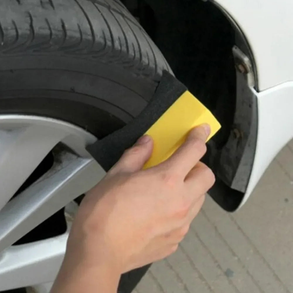 2-20pcs Tire Shine Applicator Pads Car Tire Dressing Applicator Sponges Reusable Cleaning Sponges Car Body Cleaning Tools