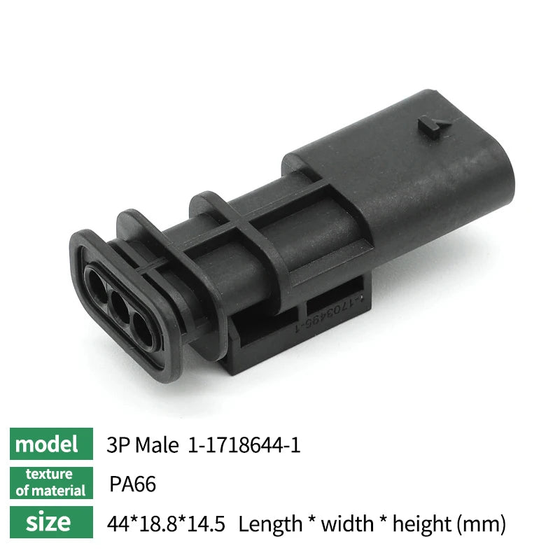 5/10/100 Sets 2P/3P/4P/5P/6P1-1718645-1 1-1670916-1TE type wiring harness connector reversing radar plug waterproof connector
