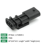 5/10/100 Sets 2P/3P/4P/5P/6P1-1718645-1 1-1670916-1TE type wiring harness connector reversing radar plug waterproof connector