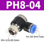 10/50/200PCS Pneumatic Straight Connector BSPT Thread, External Hex Air Hose Fitting 1/8 1/4 3/8 1/2 Inch for Air Compressor