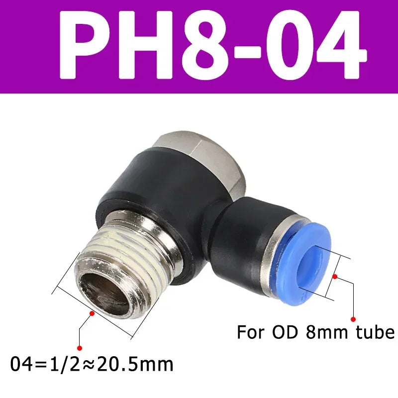 10/50/200PCS Pneumatic Straight Connector BSPT Thread, External Hex Air Hose Fitting 1/8 1/4 3/8 1/2 Inch for Air Compressor