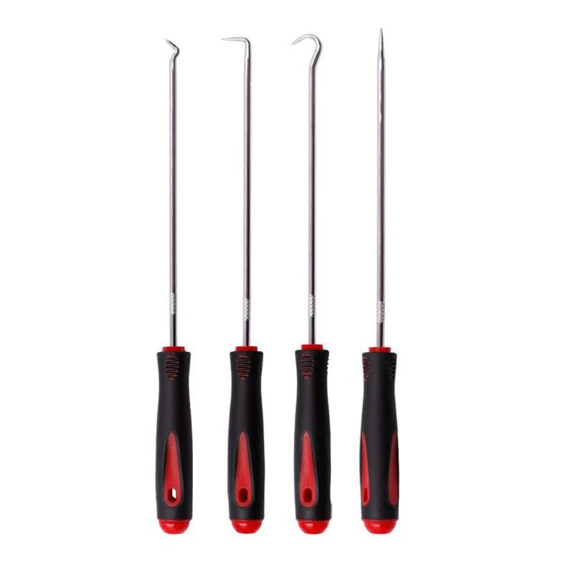 4Pcs Car Auto Vehicle Oil Seal Screwdrivers Set O-Ring Seal Gasket Puller Remover Pick Hooks Durable Tools