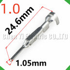50 Pcs 1.0 mm Male or Female wire Crimp Pins For 8100-3077 8100-3067 Sheath Automotive ...