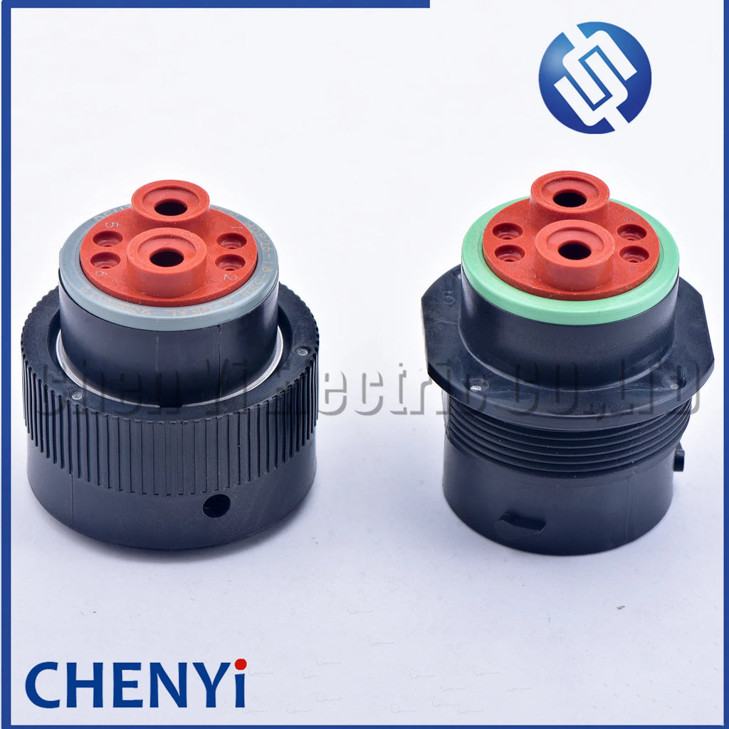 6 Pin connector Cavities HDP26-18-6SN HDP24-18-6PN automotive waterproof plug With Pins For Deutsch HDP series 6