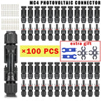 400/200/100/40/20/10 Pcs Photovoltaic Solar Connector 1000V30A Wholesale Panel Connectors Kit for PV/MC Cable 2.5/4/6mm²