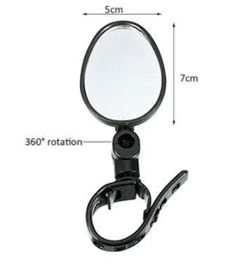 Universal Bicycle Handlebar Mirror 360° Adjustable Rear View for Bike Motorcycle Cycling Safety Amagi Mount Design Amagi